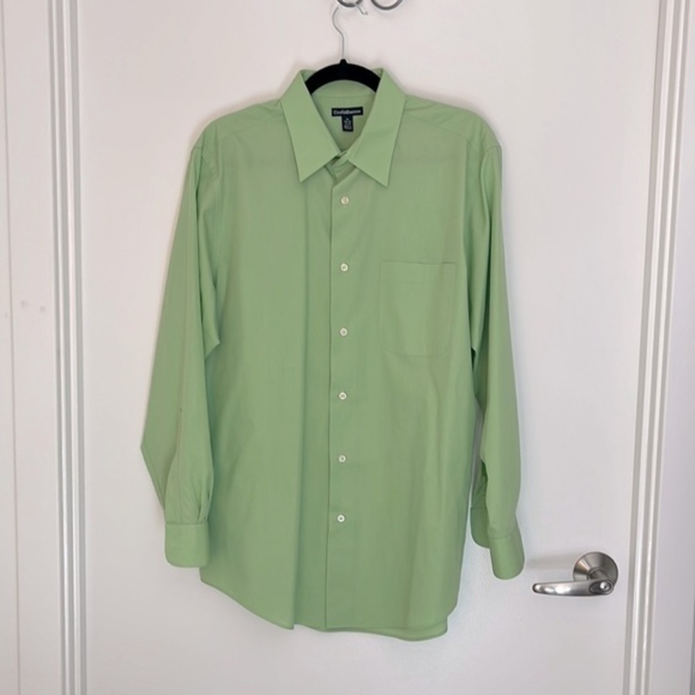 Croft & Barrow Bright Green Dress Shirt